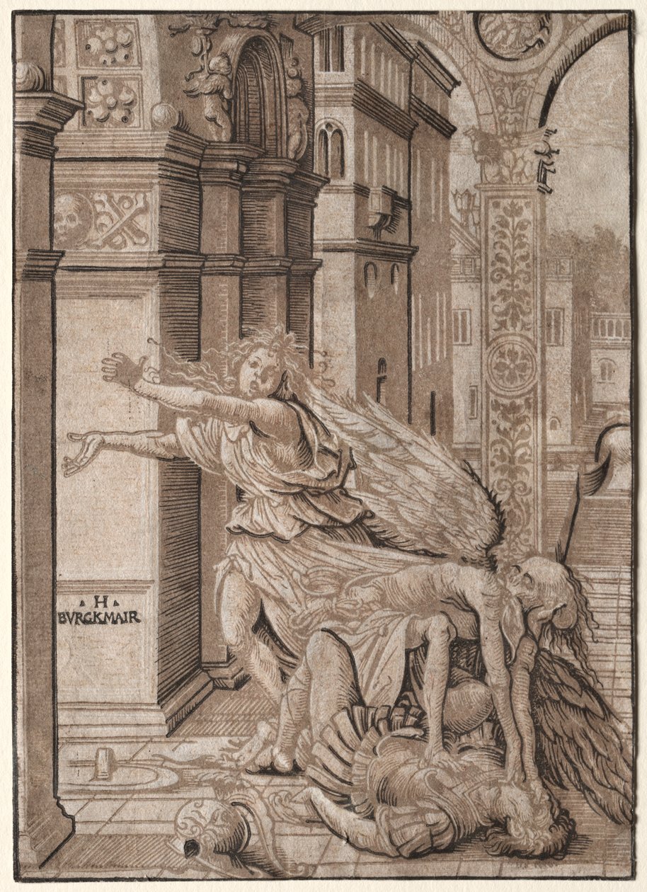 Os amantes surpreendidos pela morte de Hans Burgkmair