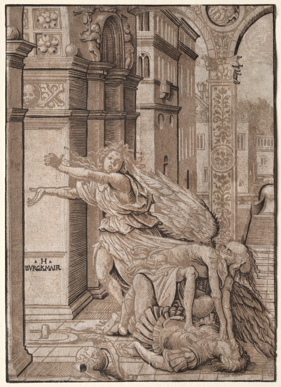 Os amantes surpreendidos pela morte, 1510. de Hans Burgkmair