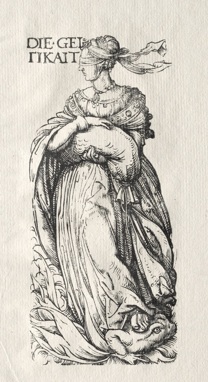 Os Sete Vícios: Avareza, c. 1510 de Hans Burgkmair
