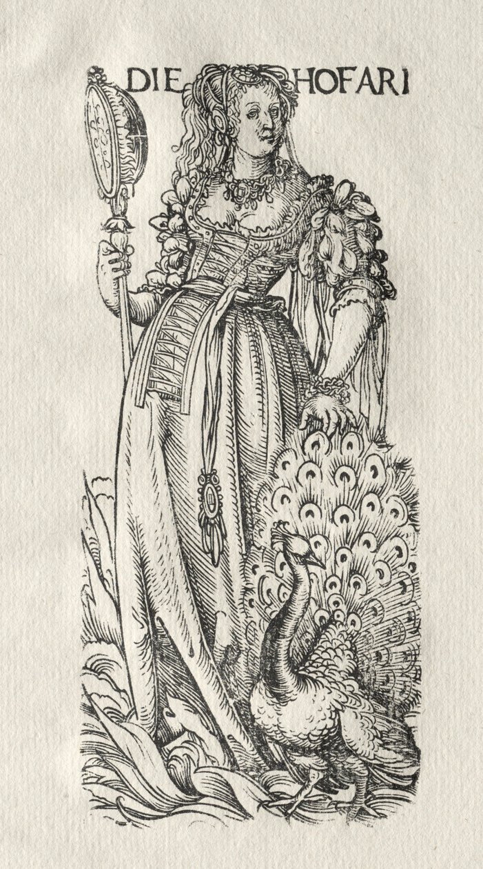 Os Sete Vícios: Orgulho, c. 1510 de Hans Burgkmair