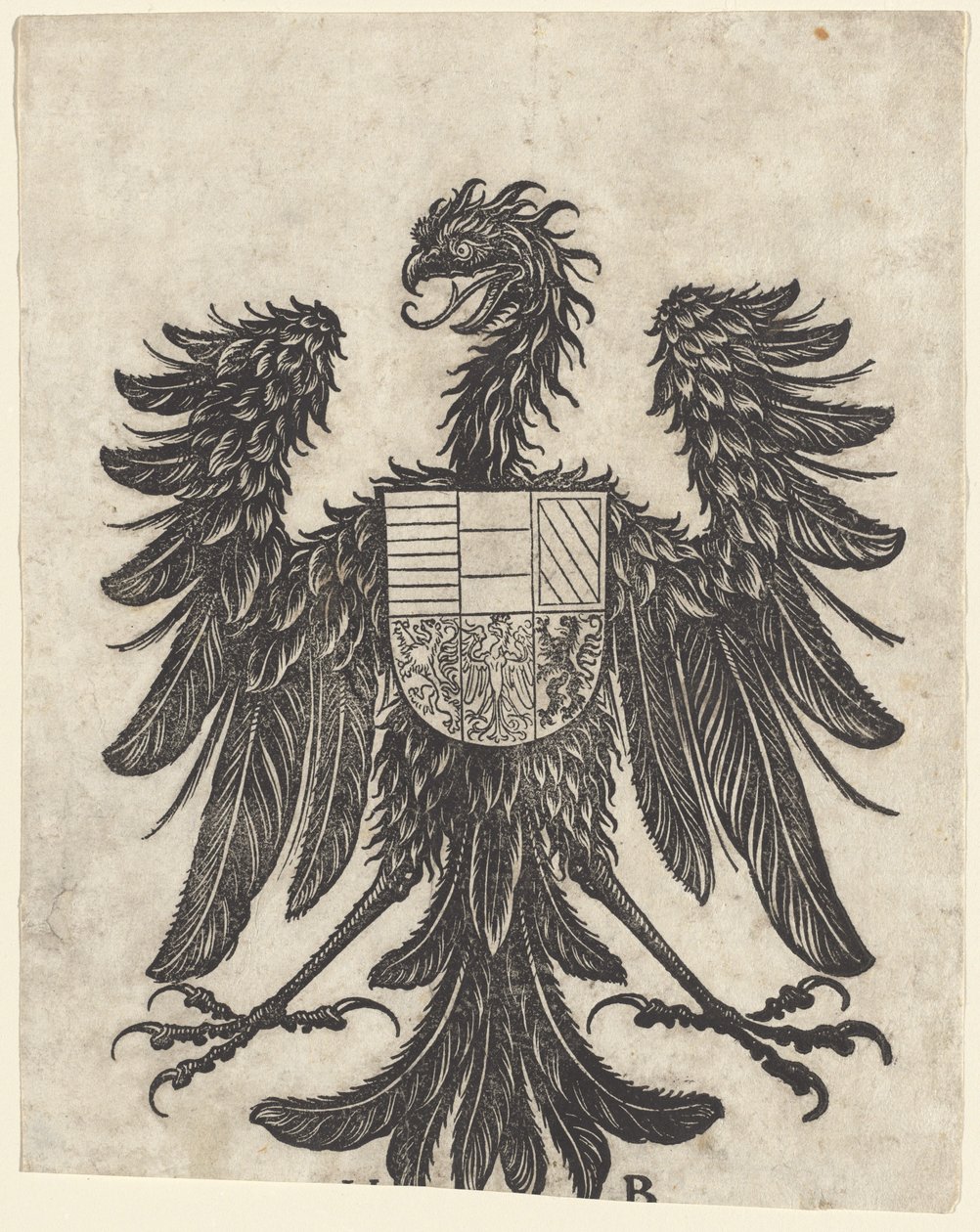 Brasão com uma única águia de Hans Burgkmair I