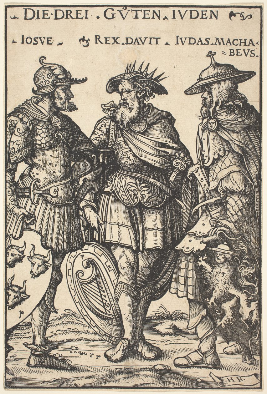 Josué, David e Judas Macabeu de Hans Burgkmair I