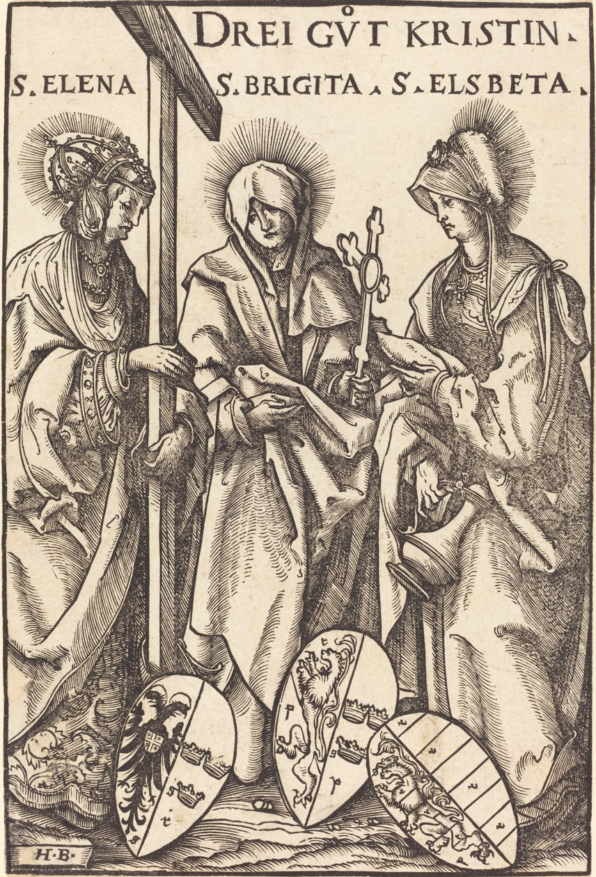Santa Helena, Santa Brigitte e Santa Isabel de Hans Burgkmair I