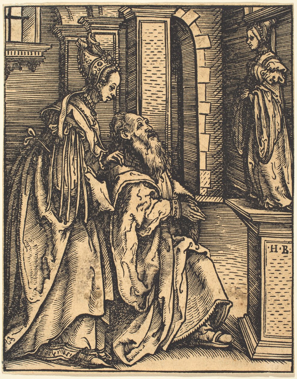 A idolatria de Salomão de Hans Burgkmair I