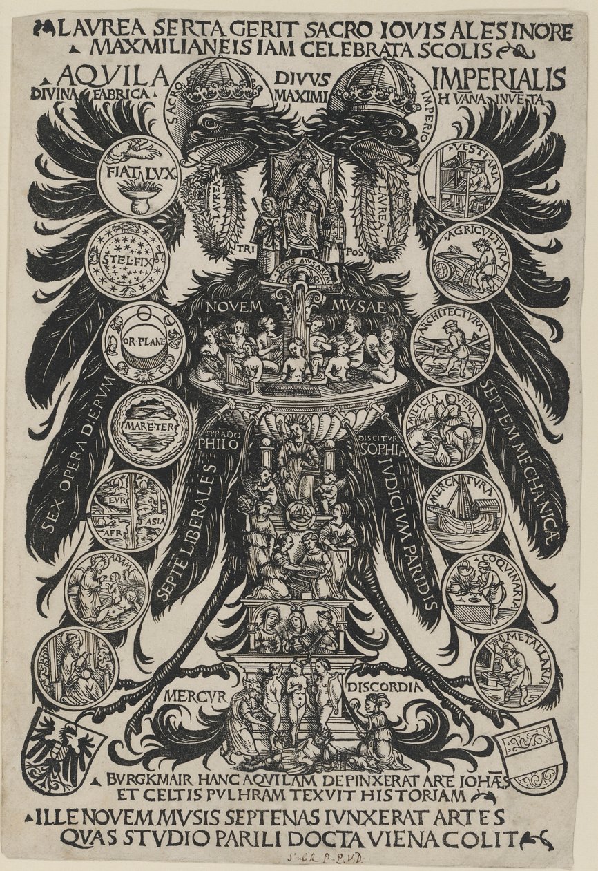 A Águia Imperial Alegórica de Hans Burgkmair the Elder