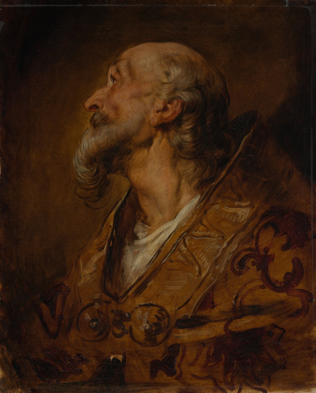 Retrato de um bispo, até ao peito de Hans Canon