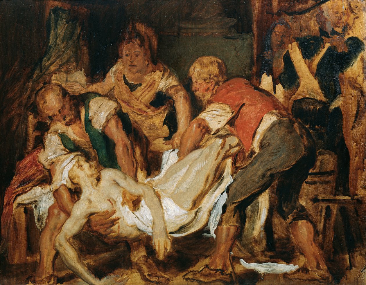 A recuperação do corpo de Jean-Paul Marat de Hans Canon