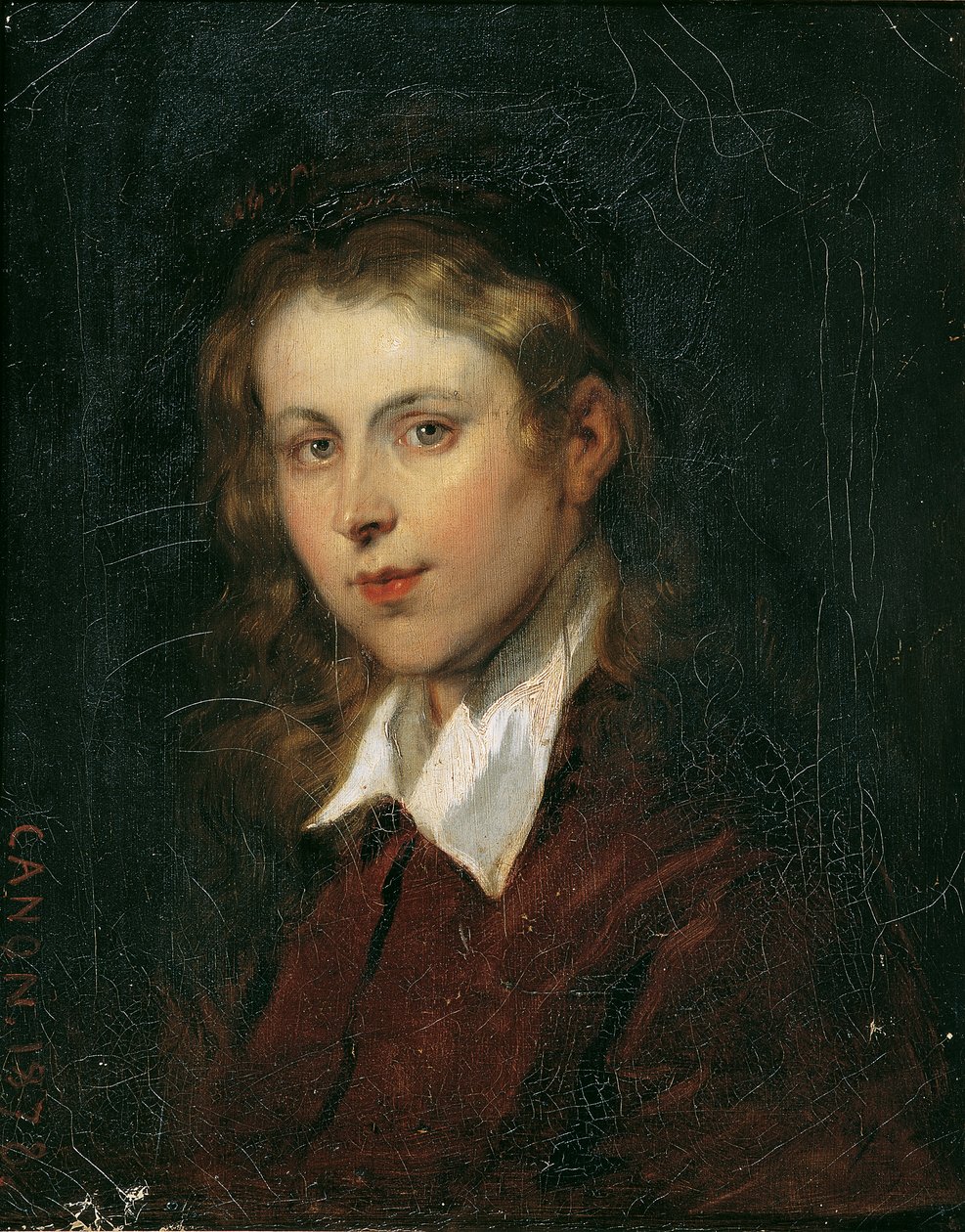 Jovem mulher de cabelo loiro de Hans Canon