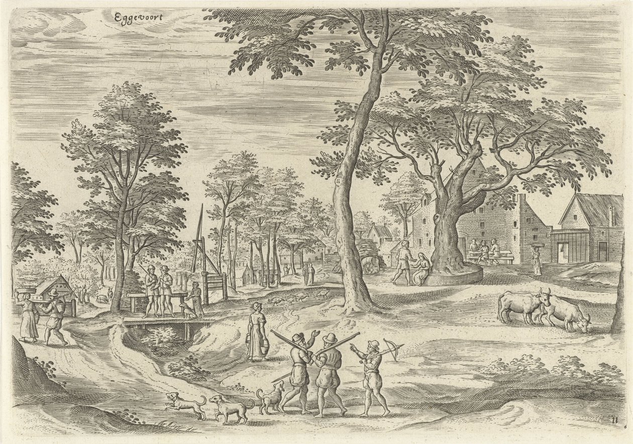 Vista de Eggevoort
Eggevoort (título sobre o objecto)
Faces à volta de Bruxelas (título da série) de Hans Collaert (I)