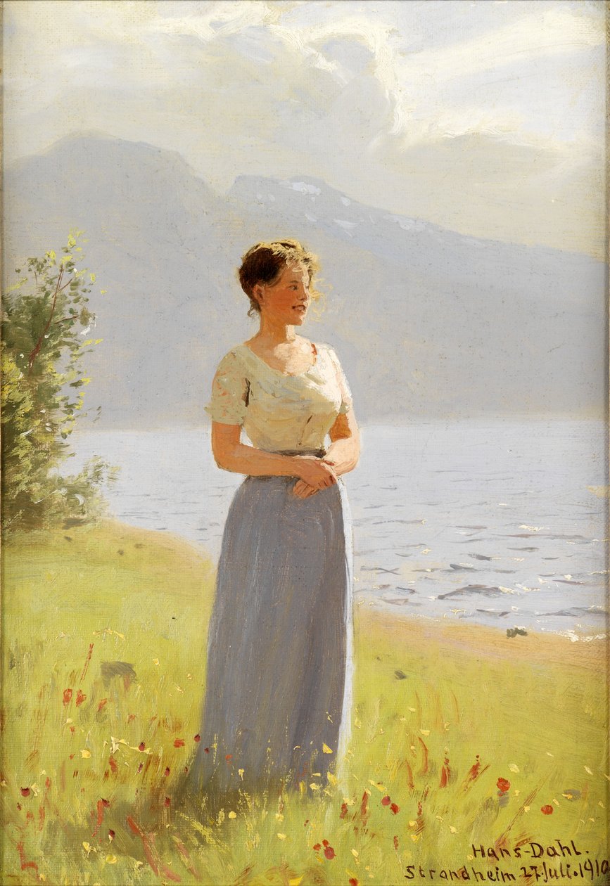 Strandheim, 1910 de Hans Dahl