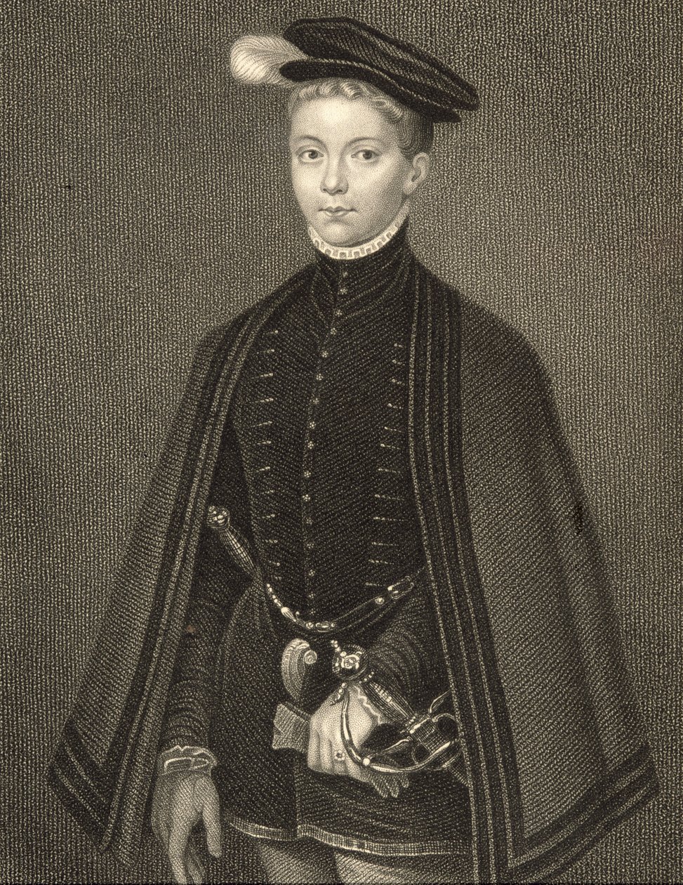 Retrato de Henry Stewart (1545-67) Lord Darnley, de &39;British Retratos Lodge&39;, 1823 de Hans Eworth