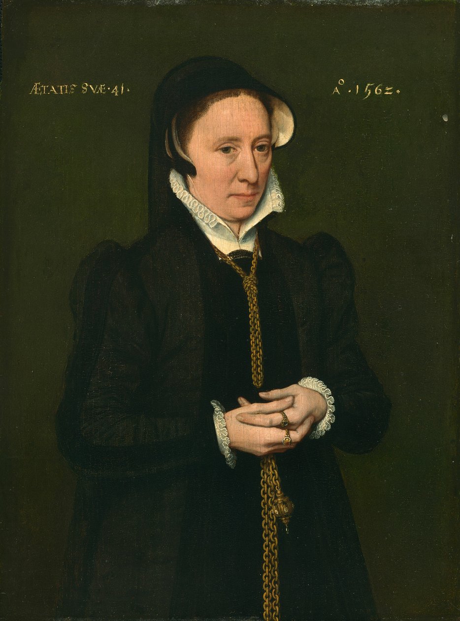 Retrato de uma mulher de Hans Eworth