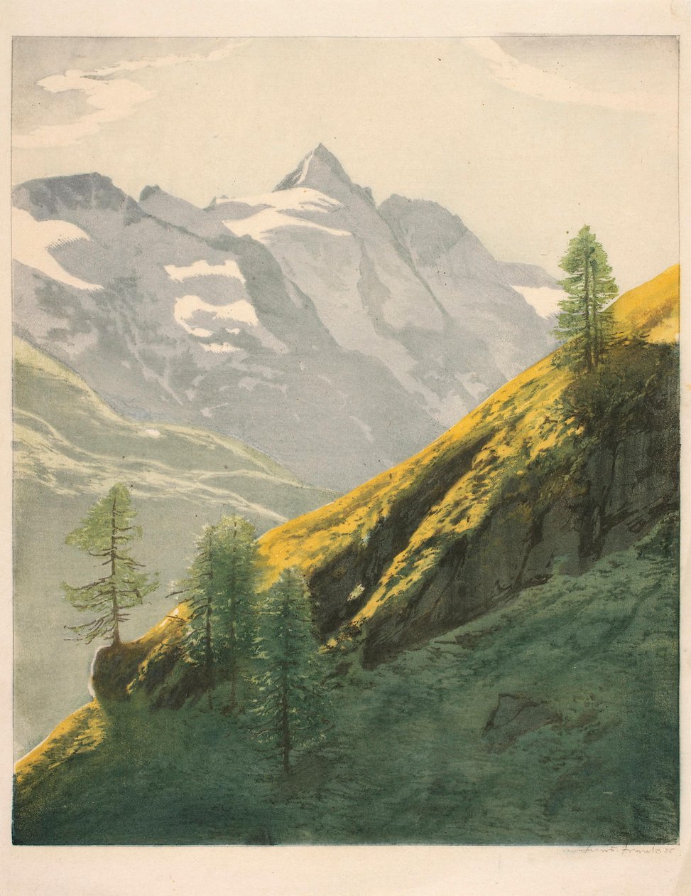 Paisagem de montanha de Hans Frank