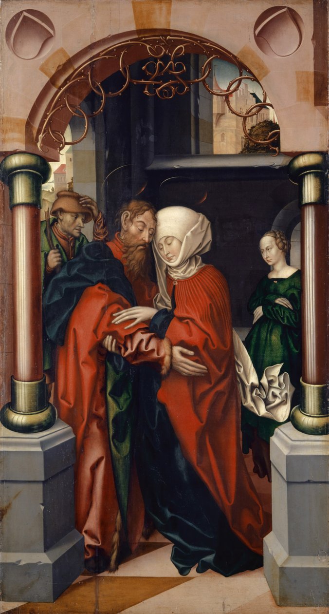 Joachim e Anne no Golden Gate, 1512 de Hans Fries