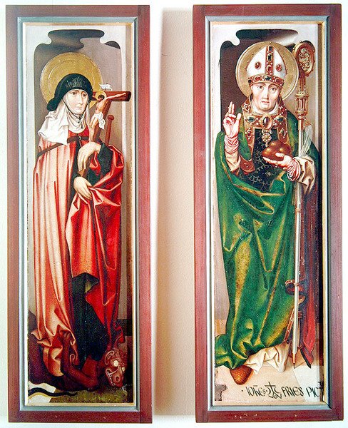Santa Margarida e São Nicolau de Myra, c.1507 de Hans Fries