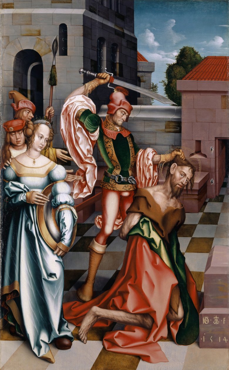 A decapitação de São João Batista, 1514 de Hans Fries