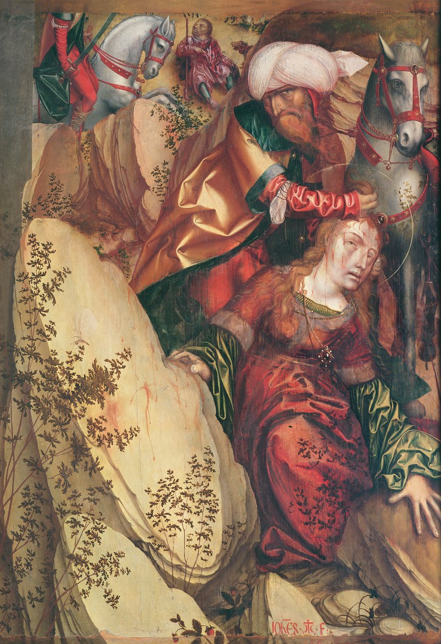 O martírio de Santa Bárbara, 1503 de Hans Fries