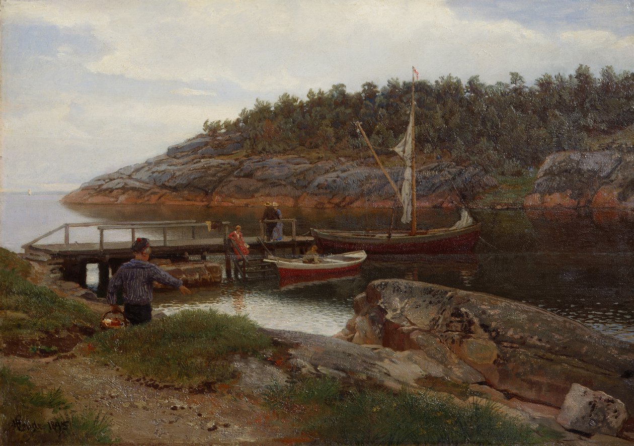 Baía de Hanko de Hans Gude