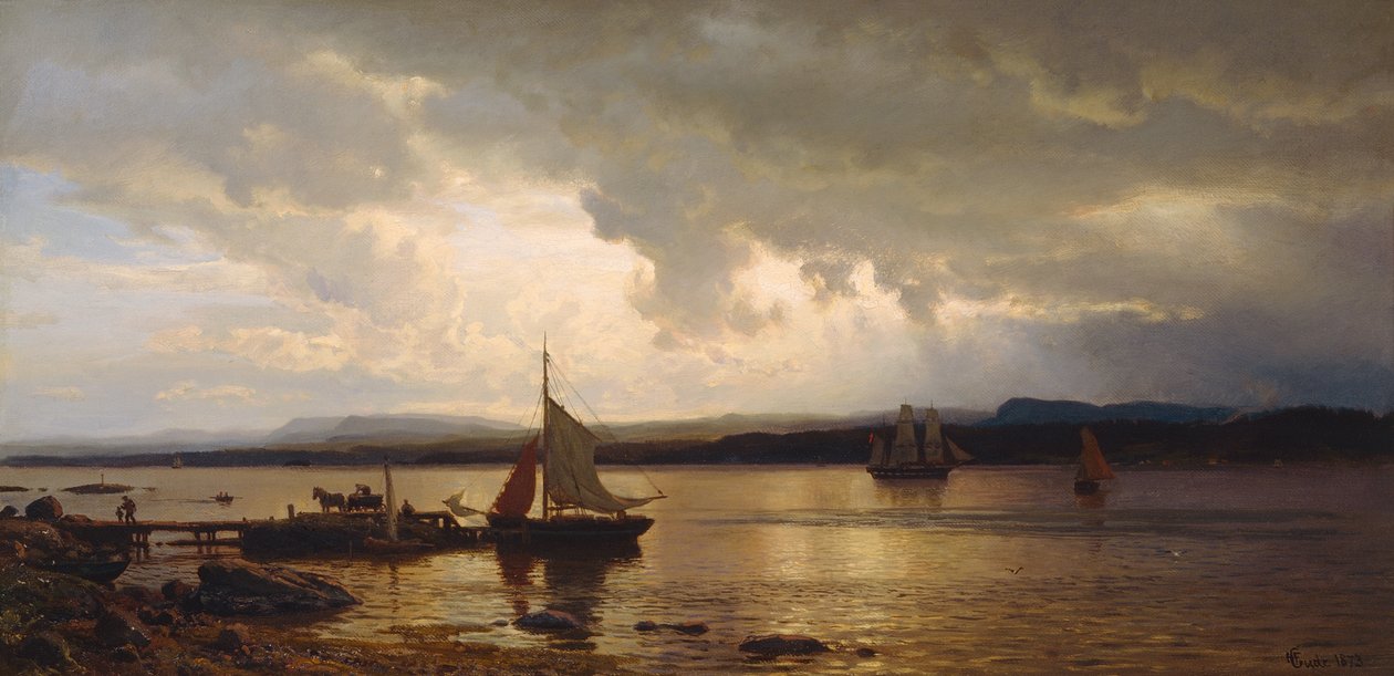 Do fiorde de Oslo de Hans Gude