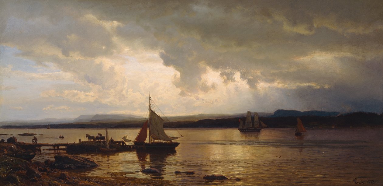 Do fiorde de Oslo de Hans Gude