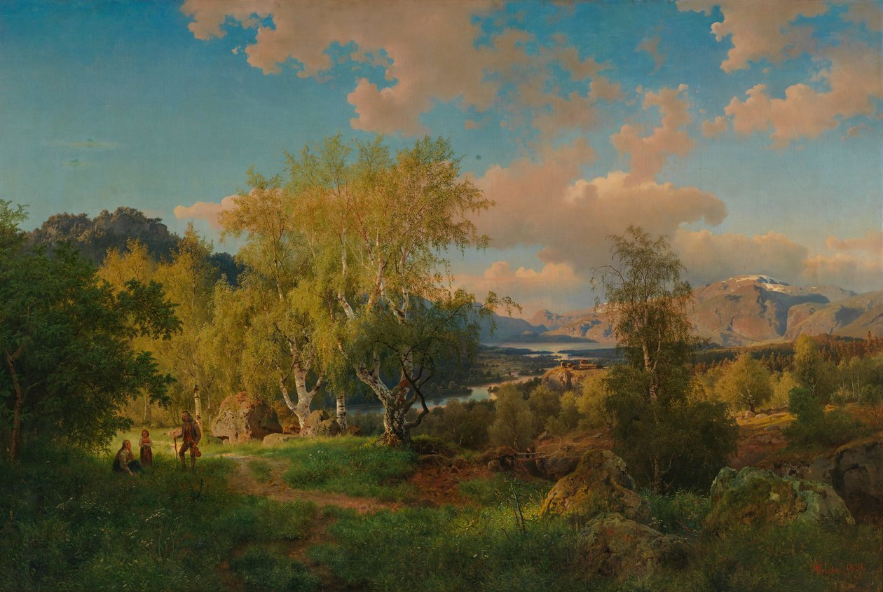 Paisagem de Ringerige de Hans Gude