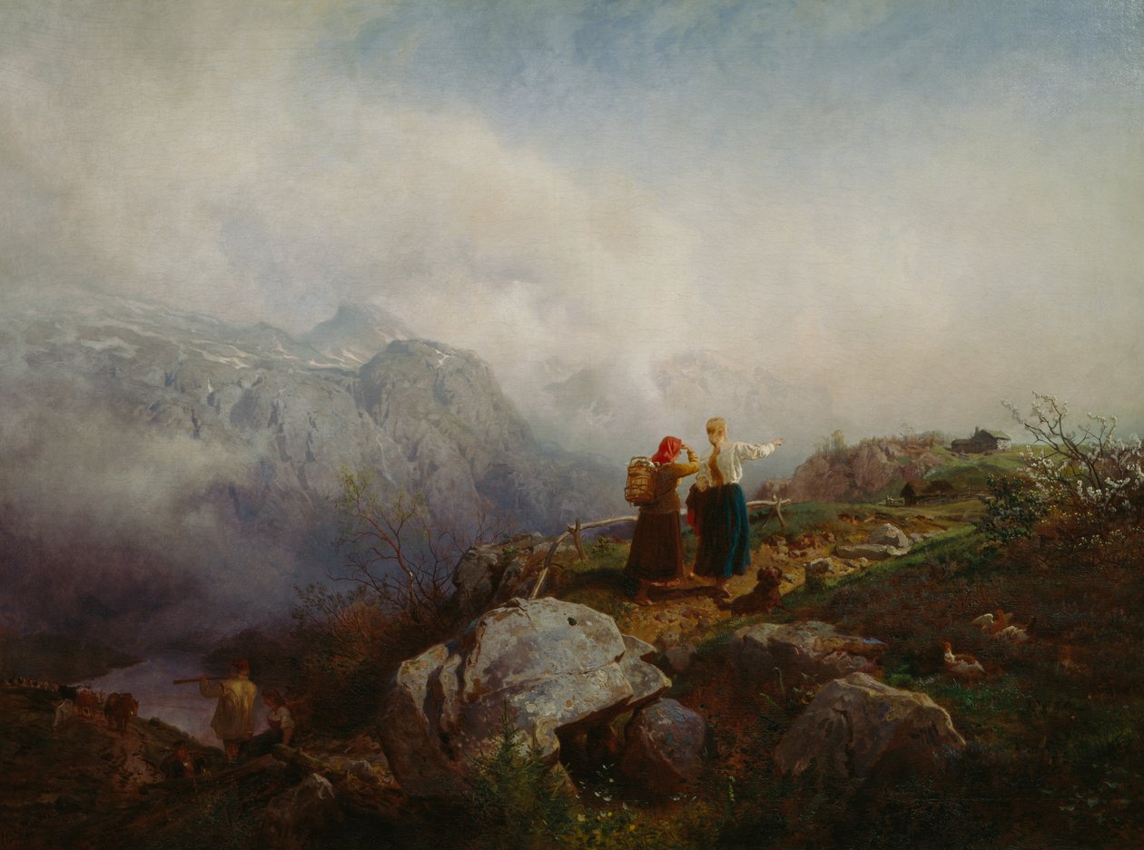 Paisagem de montanha de Hans Gude