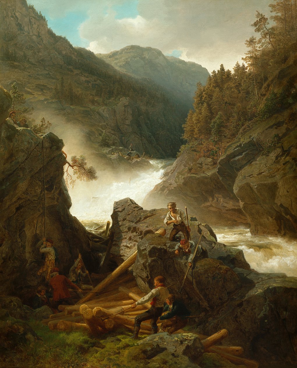Rio Rukkedals, Nes em Hallingdal de Hans Gude