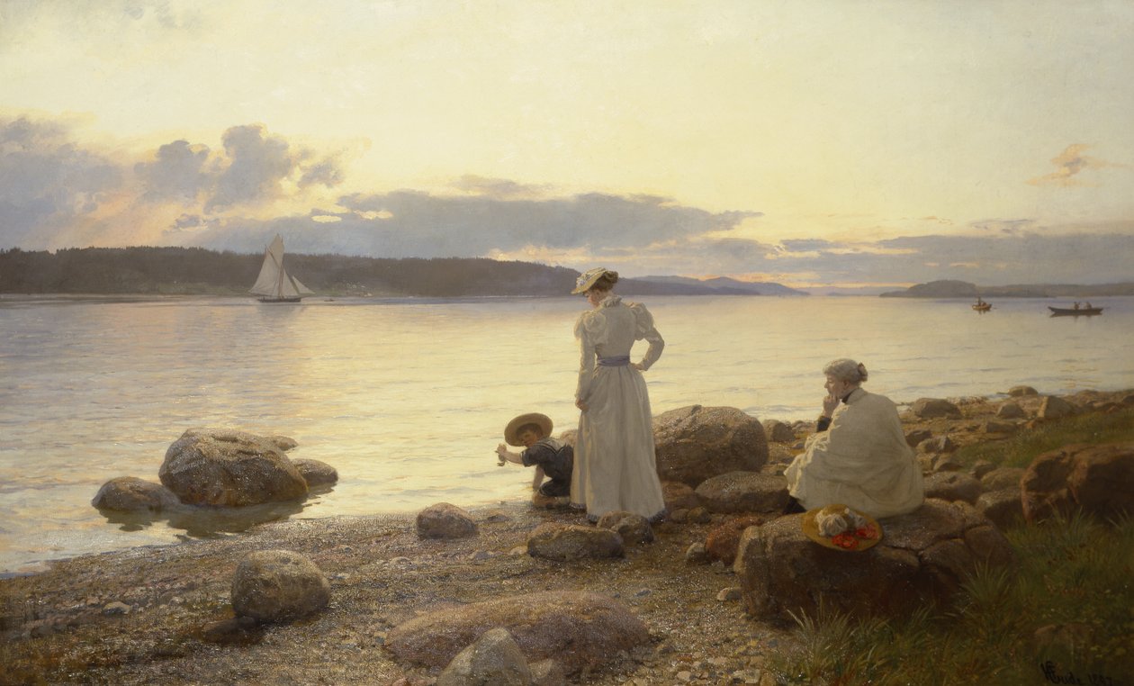 Noite de Verão de Hans Gude