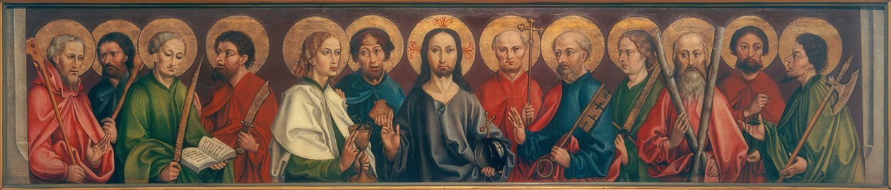Cristo e os doze apóstolos de Hans Haider