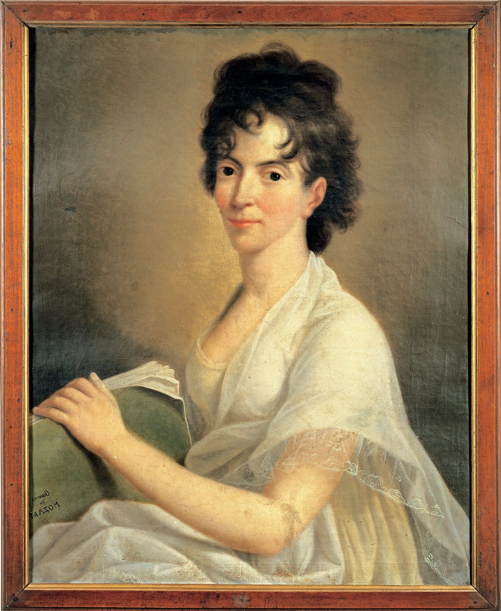 Áustria, Retrato de Costanze Weber, esposa de Wolfgang Amadeus Mozart de Hans Hansen