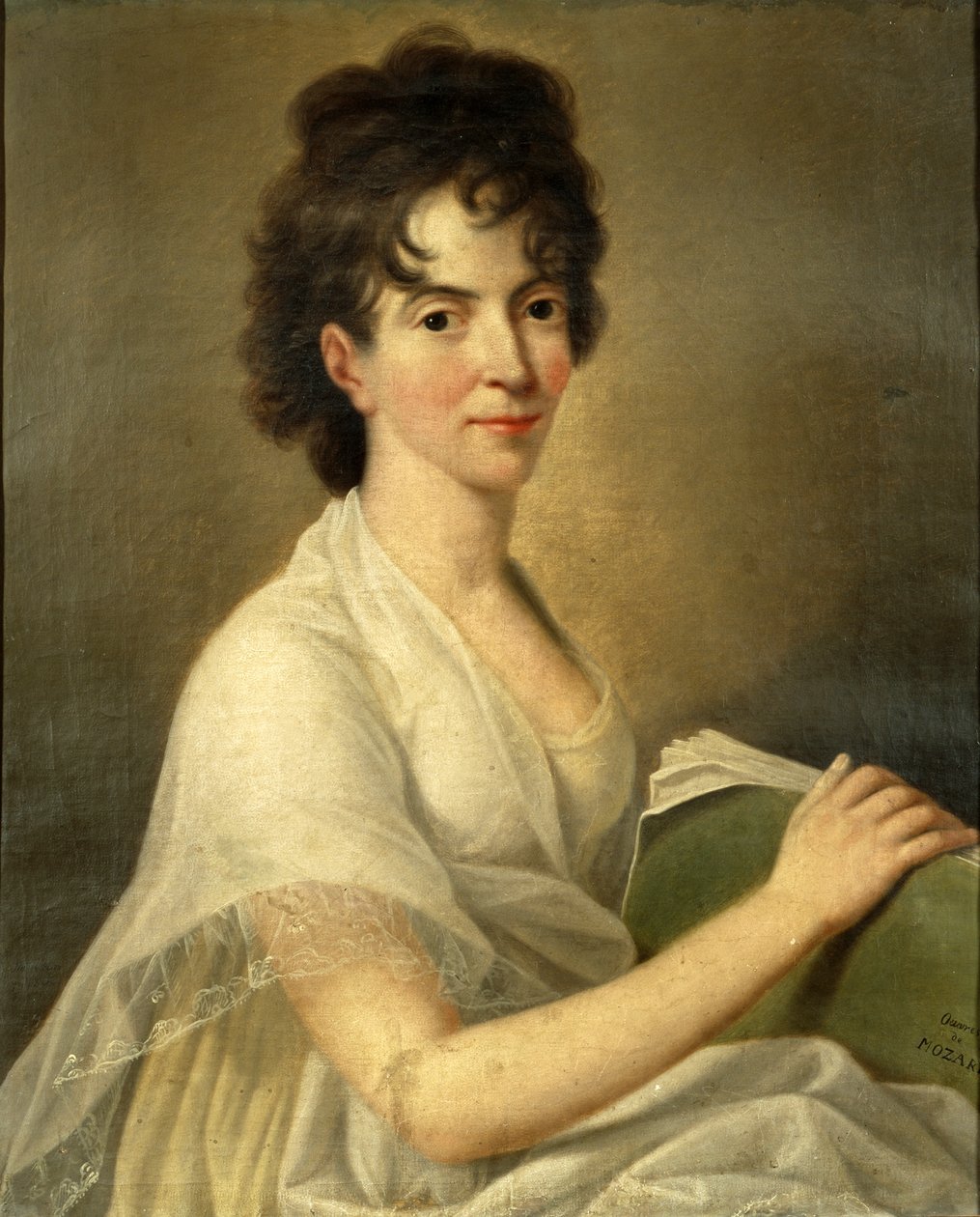 Retrato da viúva Constanze Mozart de Hans Hansen
