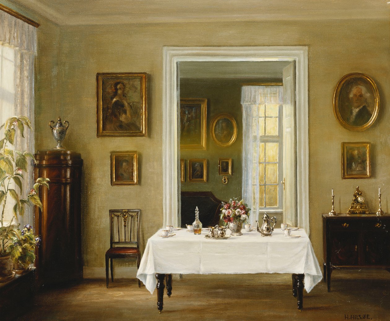 Um Interior de Hans Hilsoe