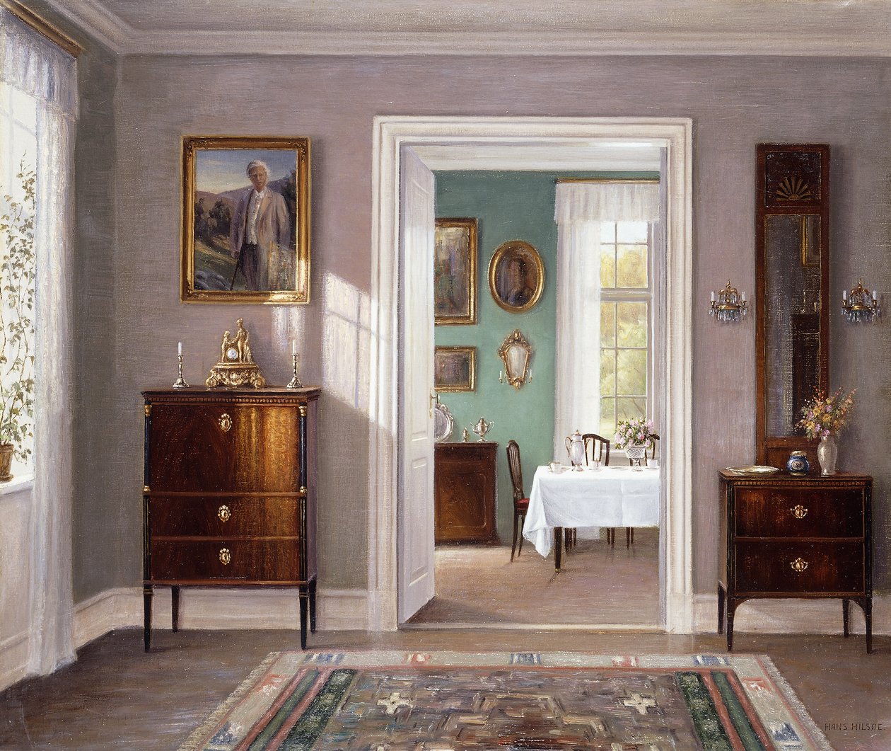 A Sala de Jantar Verde de Hans Hilsoe