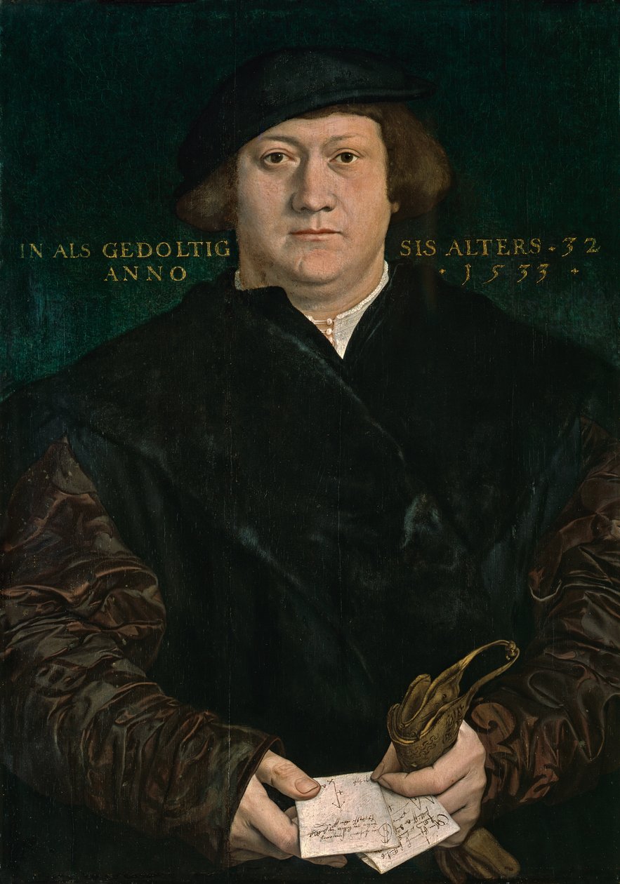 Retrato do comerciante de Brunswick, Cyriac Kale de Hans Holbein