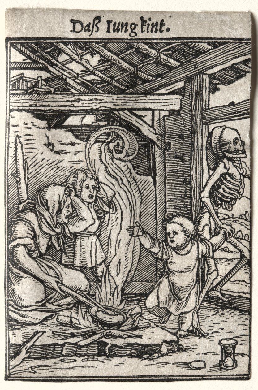 Dança da Morte: A Criança, c. 1526 de Hans Holbein