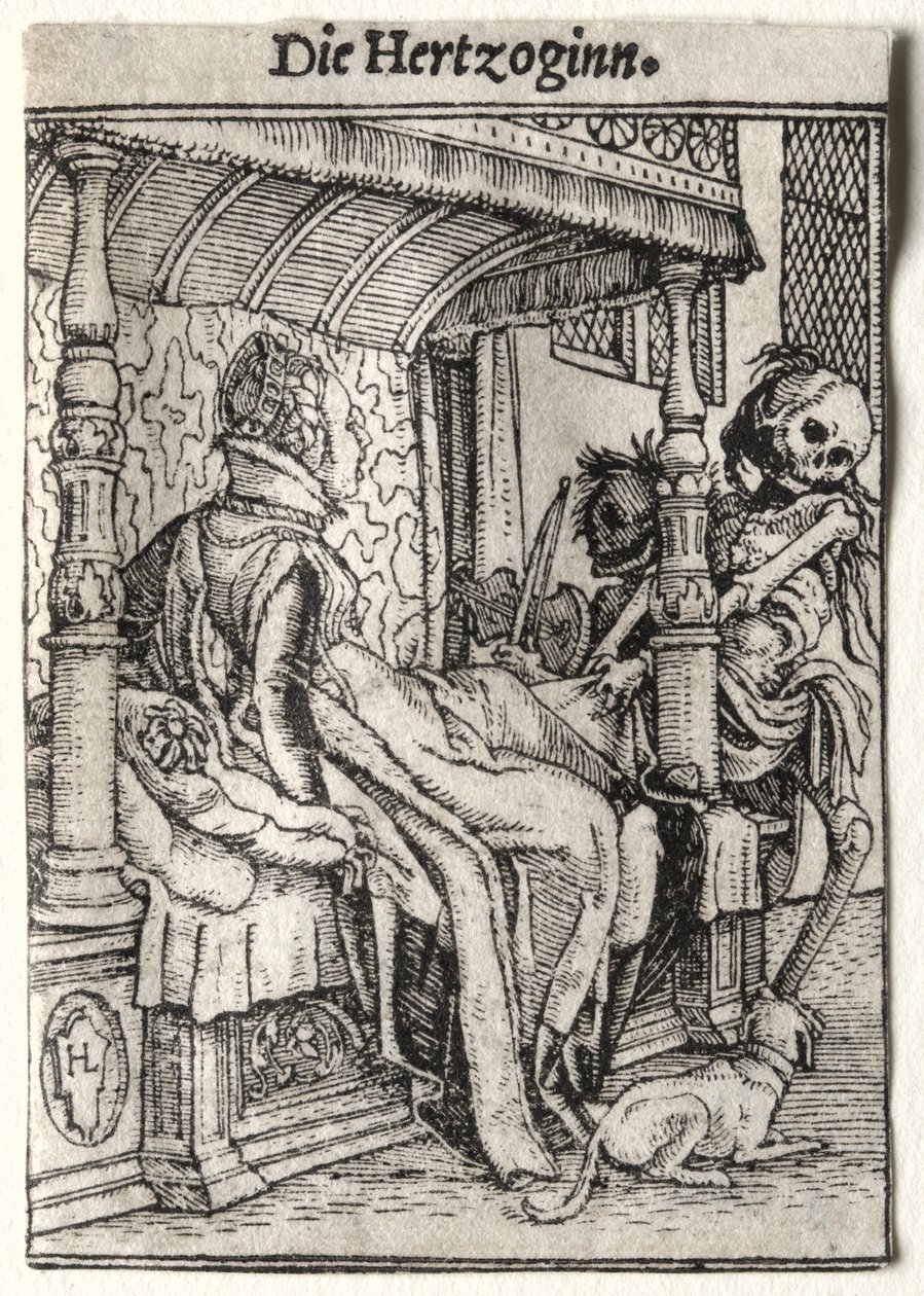 Dança da Morte: A Duquesa. de Hans Holbein