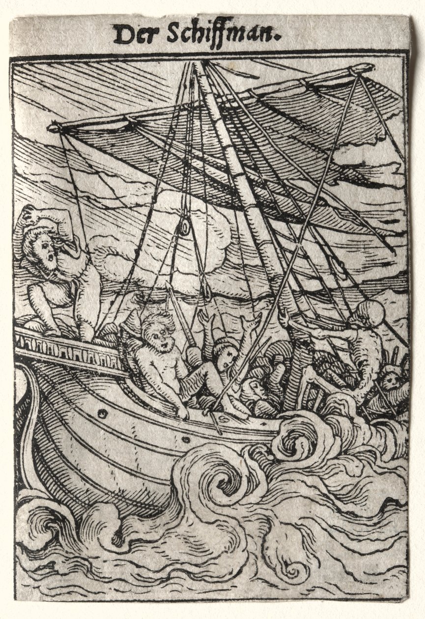 Dança da Morte: O Marinheiro, c. 1526 de Hans Holbein