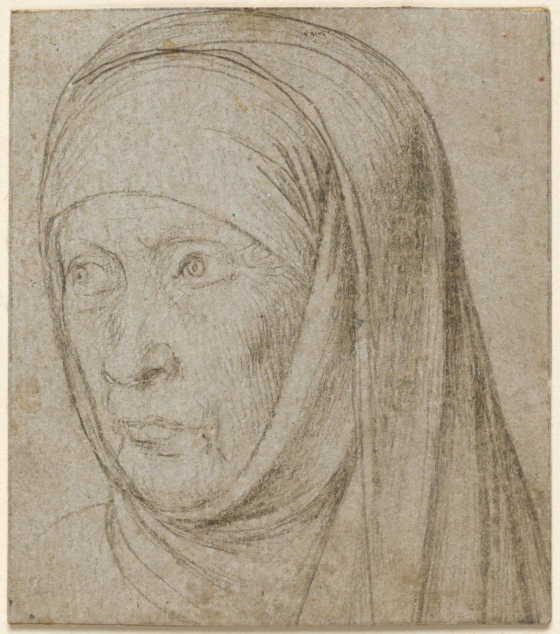 Cabeça de uma mulher idosa, c. 1500. de Hans Holbein