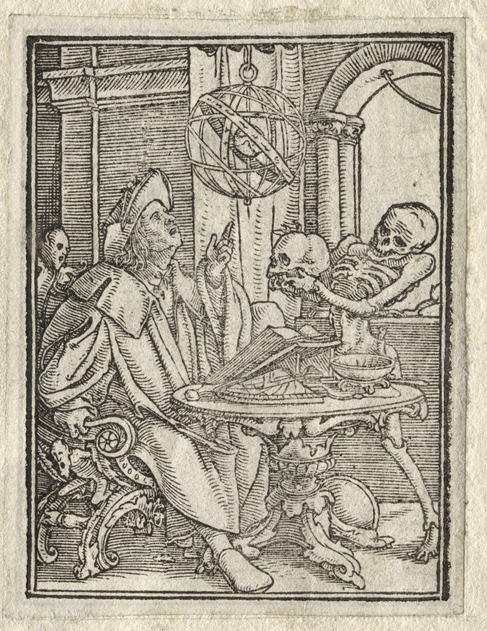 A Dança da Morte: O Astrólogo; O homem rico de Hans Holbein