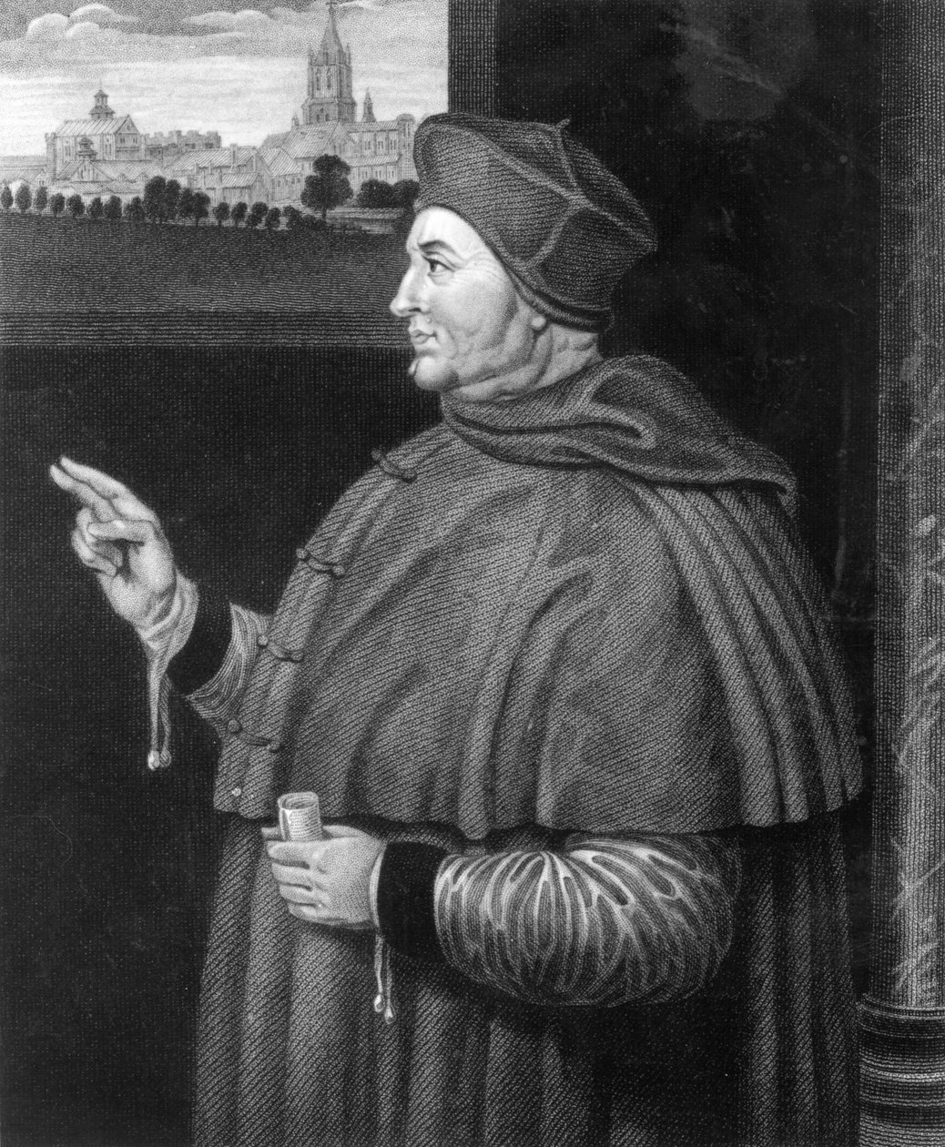 Cardeal Thomas Wolsey (gravura) de Hans Holbein der Jüngere