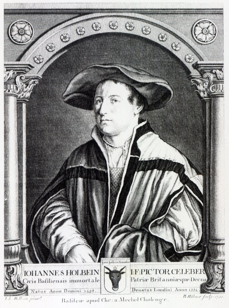 Hans Holbein, o Jovem, gravado por Bartholomaus Huebner, 1790 de Hans Holbein der Jüngere