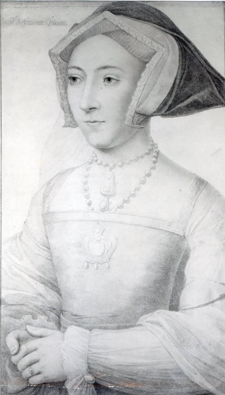 Jane Seymour, c.1536 (giz, caneta e tinta) de Hans Holbein der Jüngere