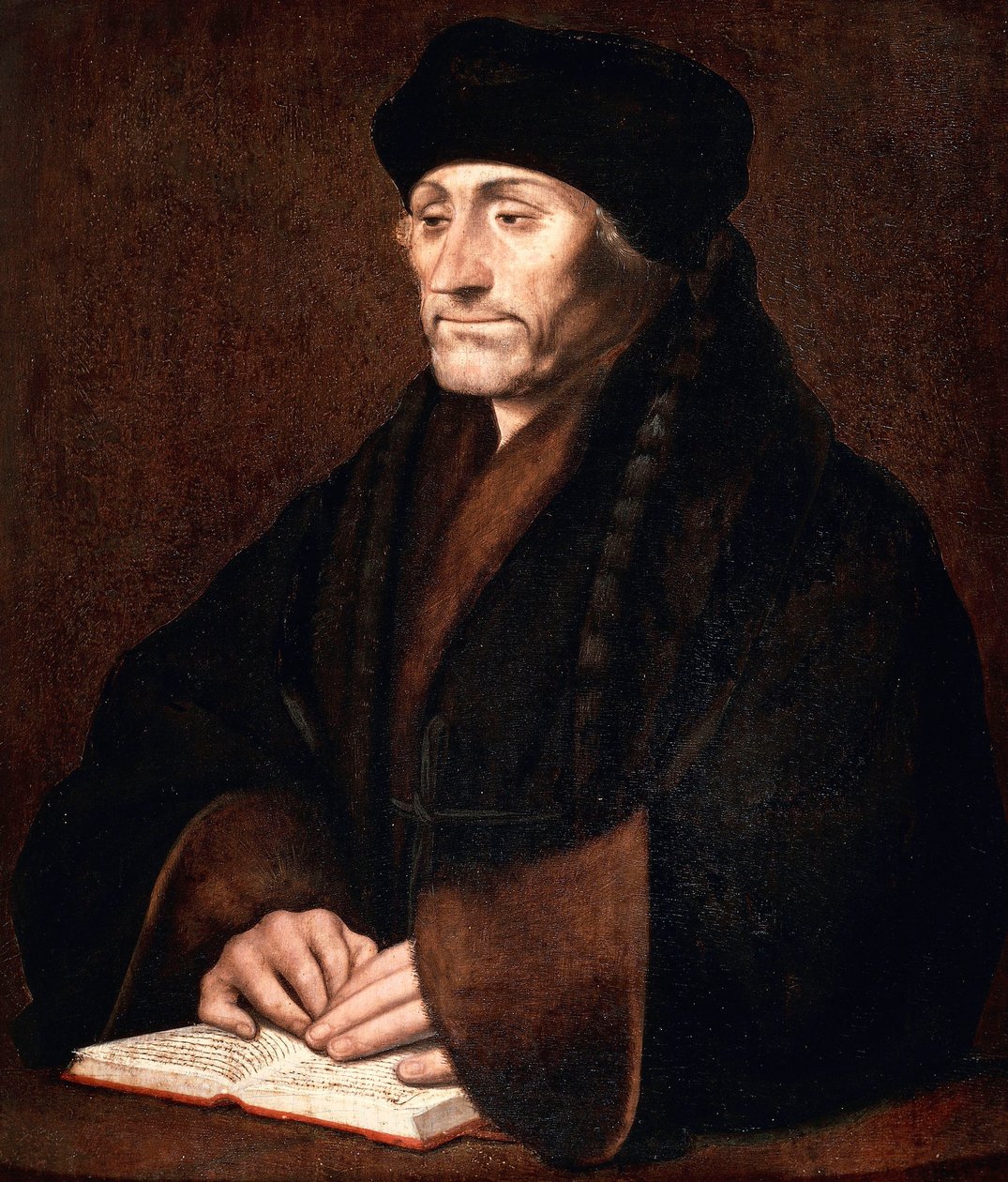 Retrato de Erasmus de Hans Holbein der Jüngere