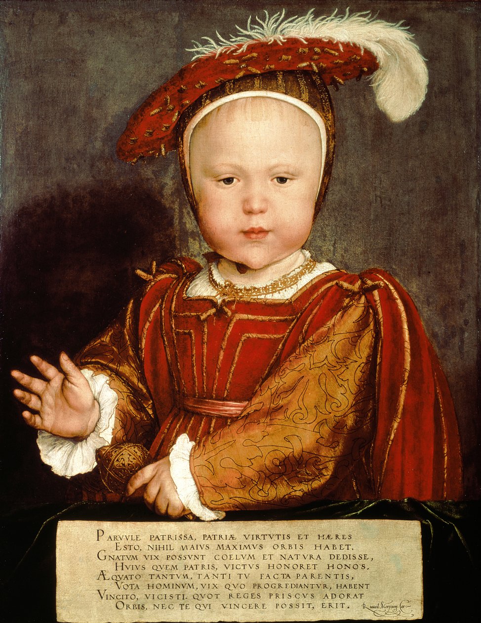 Retrato de Eduardo VI quando criança, c.1538 de Hans Holbein der Jüngere
