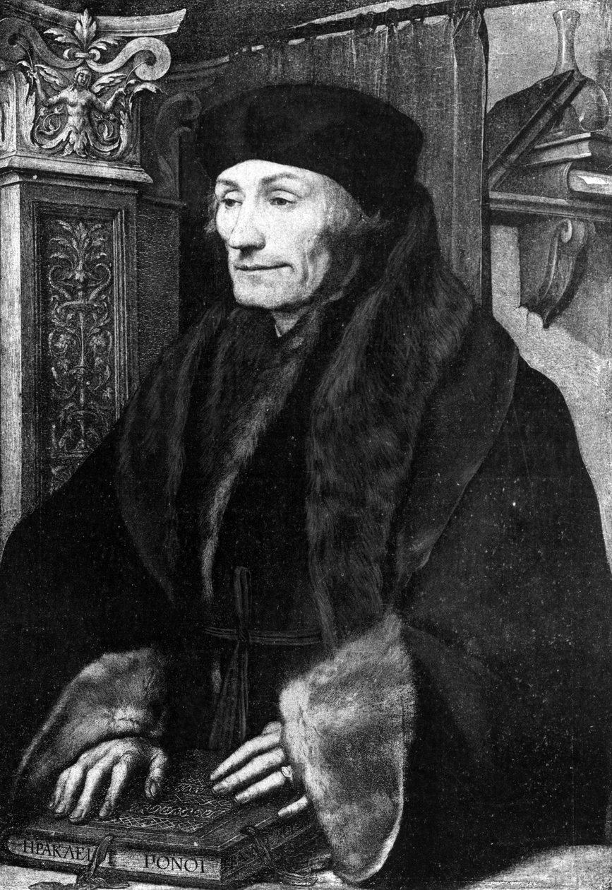 Retrato de Erasmus de Hans Holbein der Jüngere