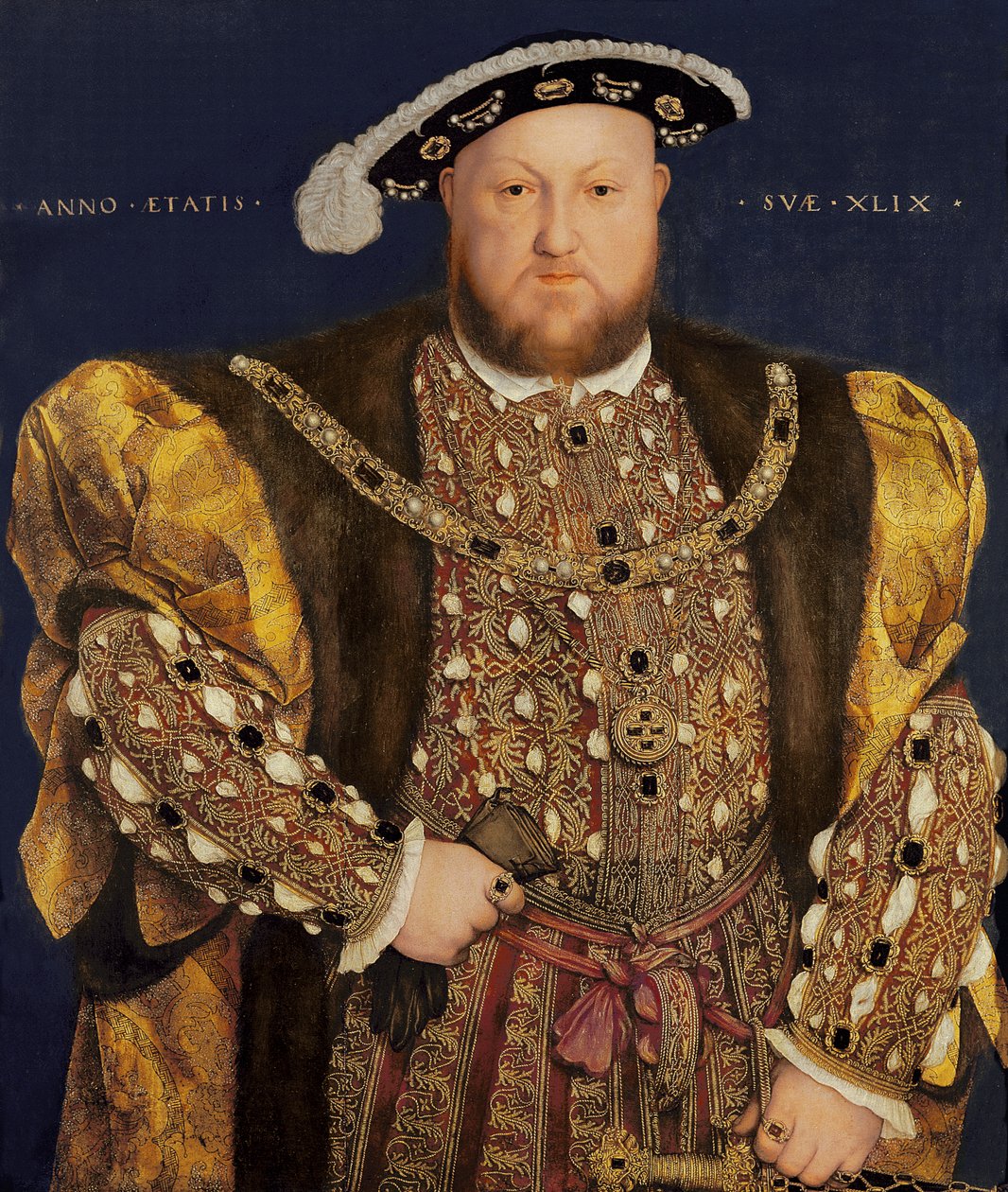 Retrato de Henrique VIII (1491-1547) aos 49 anos, 1540 de Hans Holbein der Jüngere