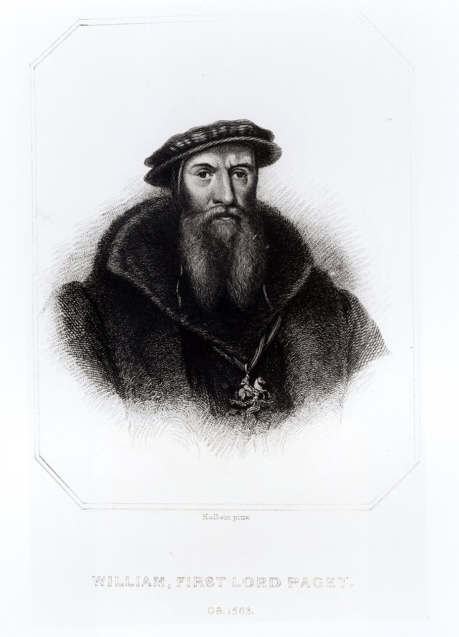 Retrato de William, primeiro senhor Paget de Hans Holbein der Jüngere