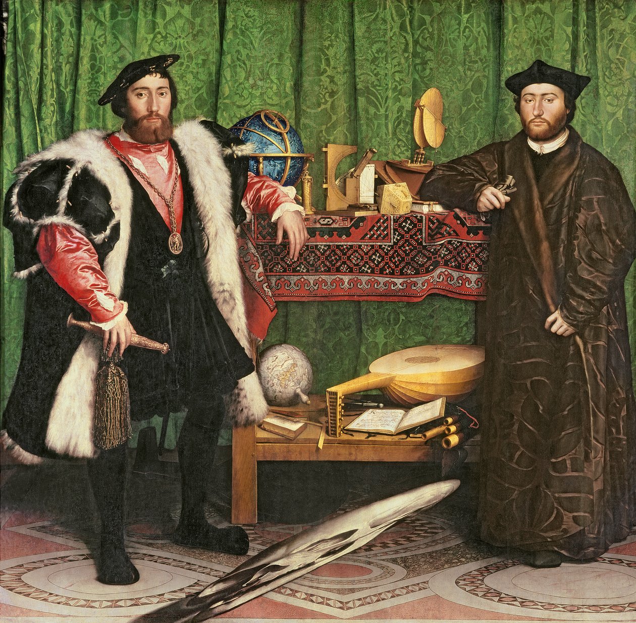 Os embaixadores, 1533 de Hans Holbein der Jüngere
