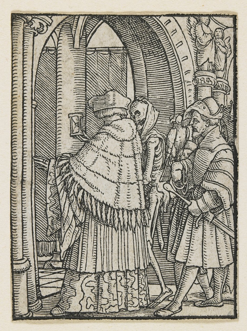 O Cânon da Dança da Morte (Lyon), 1538, 1523-1526 de Hans Holbein der Jüngere