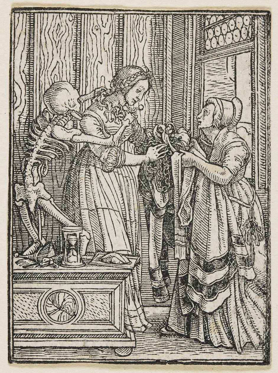 A Condessa da Dança da Morte (Lyon), 1538, 1523-1526 de Hans Holbein der Jüngere